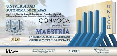 Maestr&iacute;a en Estudios Sobre Diversidad Cultural y Espacios Sociales - Se ampl&iacute;a el periodo de registro